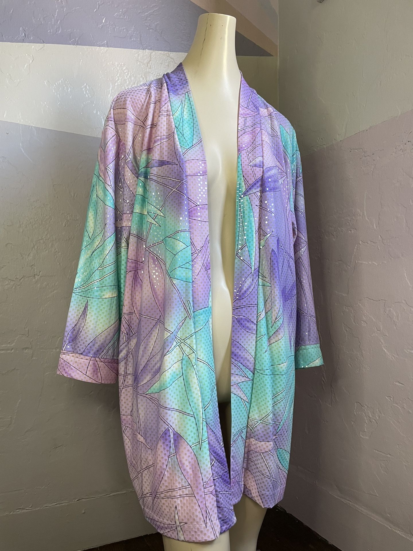 Extra Unique | Sequin Pastel Floral Robe | Festival Attire