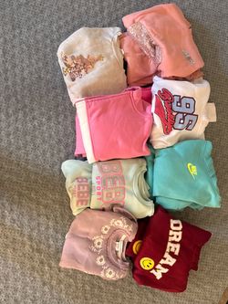 Girls Sweatshirt Bundle Lot of 8