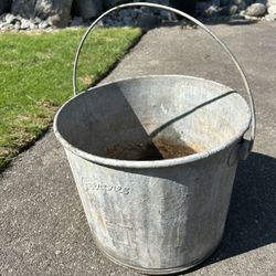 Vintage Galvanized Geerpres Mop Bucket