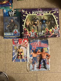 WWF Wrestling Action Figure Lot Vintage Jakks