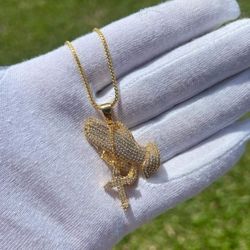 Chain With Pendants 14k Gold Plated Doesn't Loses Color 