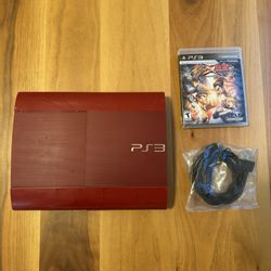 PlayStation 3 PS3 Super Slim 500GB Red Console God Of War Edition