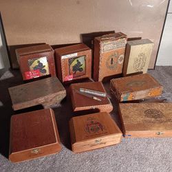 Vtg Cigar Boxes
