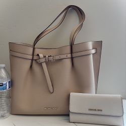 NUDE PINK MK PURSE & WALLET