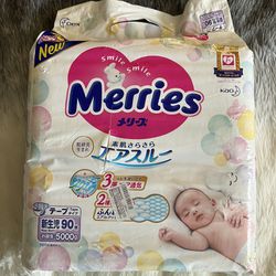 Kao Merries Air Through Newborn/ Infant Diapers
