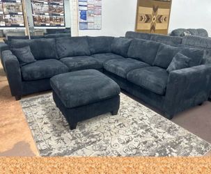 Corduroy couch new in box , no showroom display