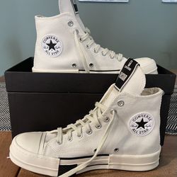 Rick Owens CONVERSE X DRKSHDW DRKSTAR HI IN WHITE