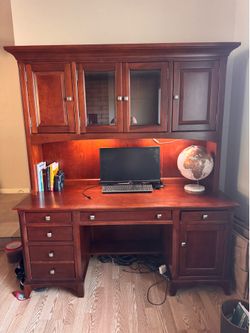 Office desk 66” L x 24” W x 76.5” H