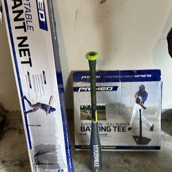 Baseball bat net tee