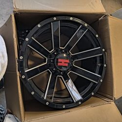 4 20x12 Havok Rims 