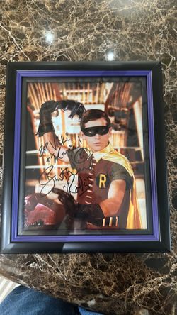 Signed original Robin photo by Burt Ward