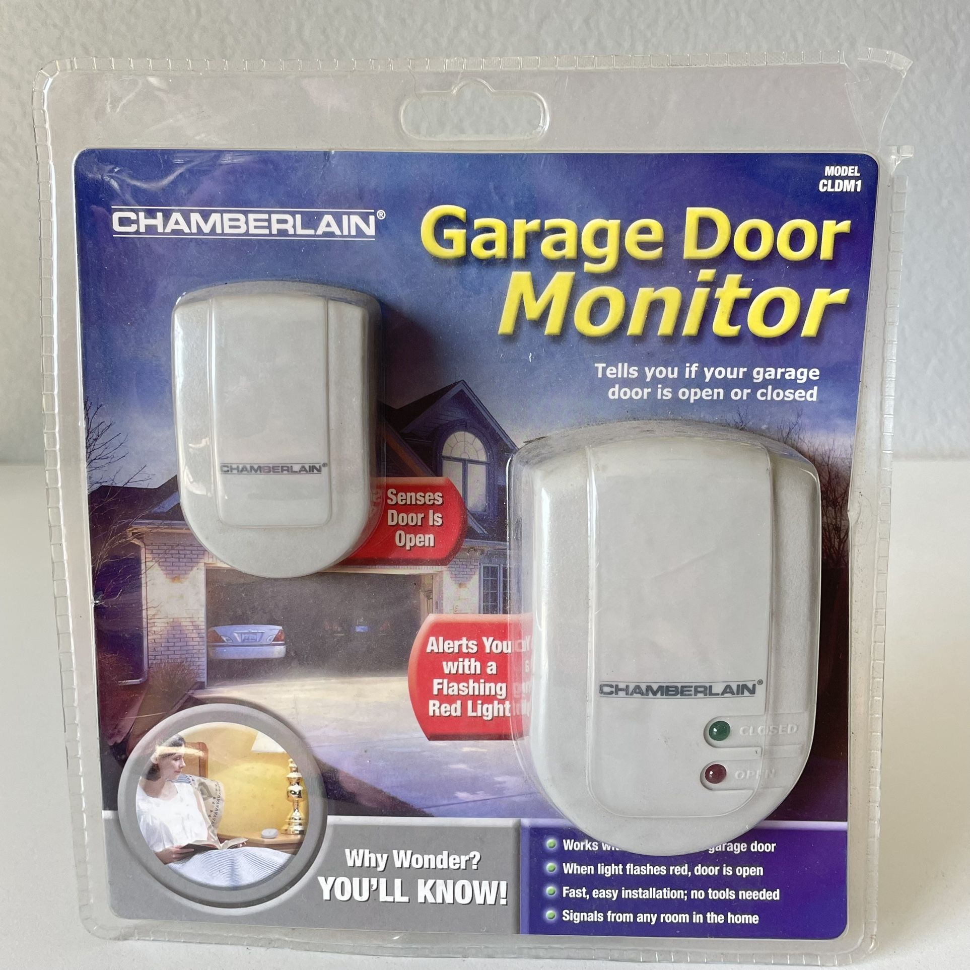 New Chamberlain CLDM1 Universal Wireless Garage Door Monitor