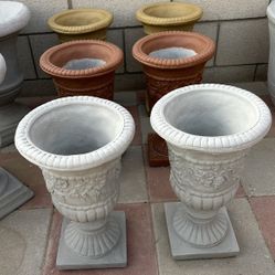 New Flower Pots Made Out Of Cement Perfect Gift 🎁 