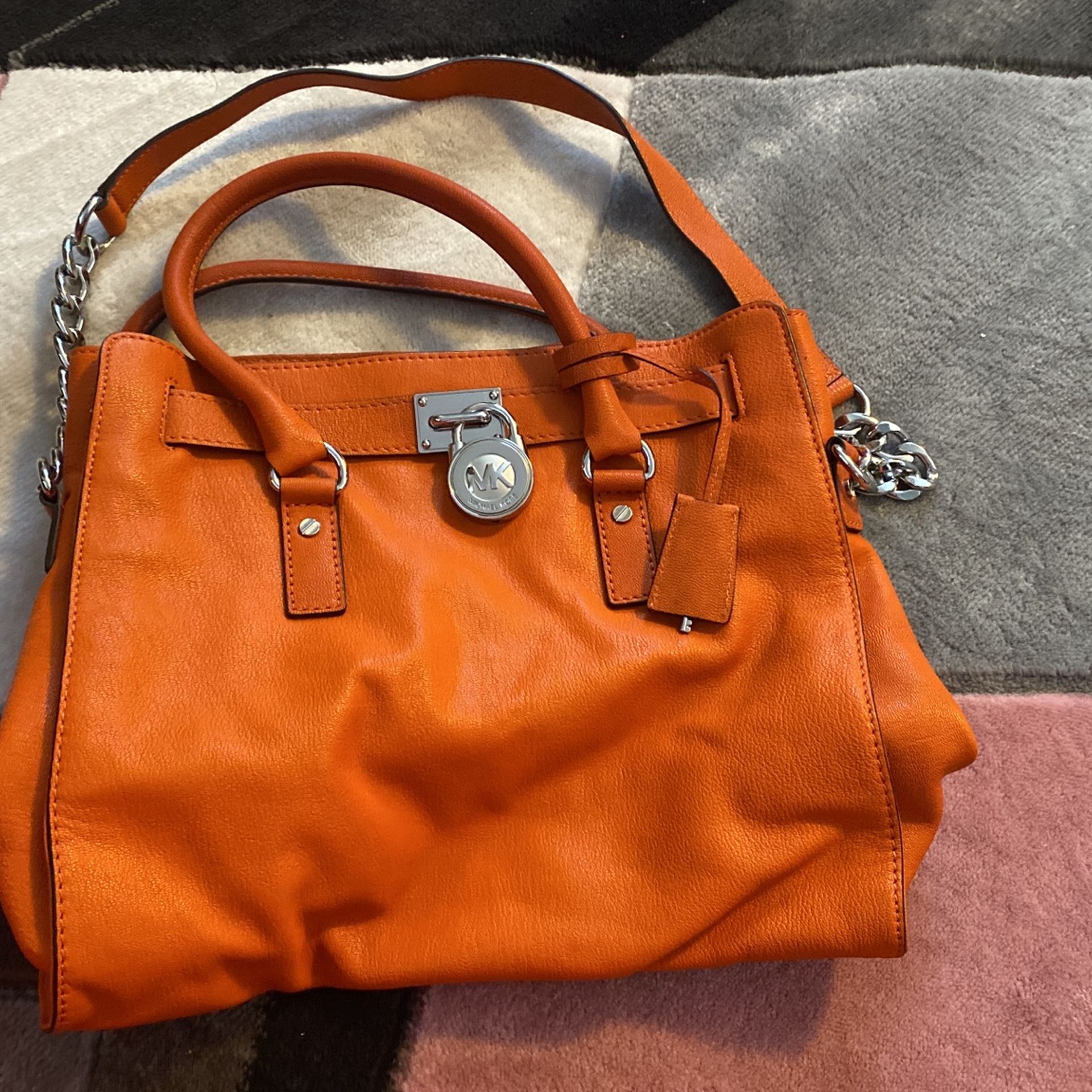 Orange Michael Kors Purse