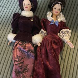 Traditional Holiday Barbies 1996