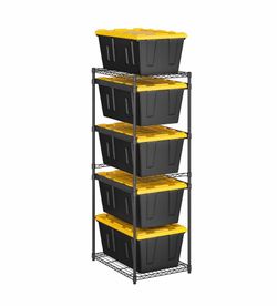 Members Mark 5-Tier Storage Tote Rack Brand New In Box