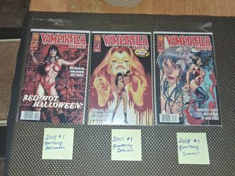 10 Vampirella comic books.. vintage. Bagged and boarded. Also there are two magazines. Selling as a bundle. All sales final.