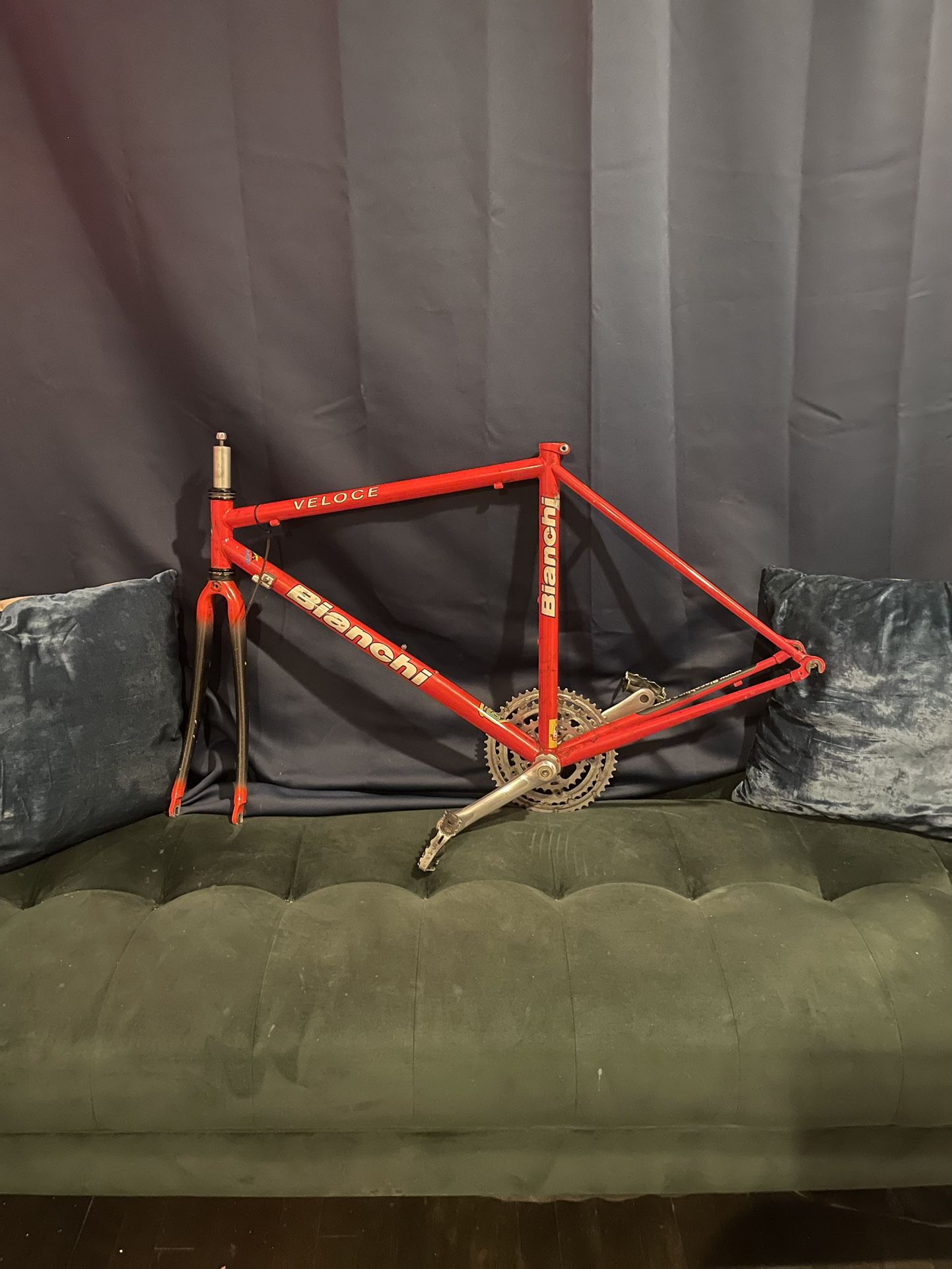 Red Bianchi Volce Bike Frame -51cm
