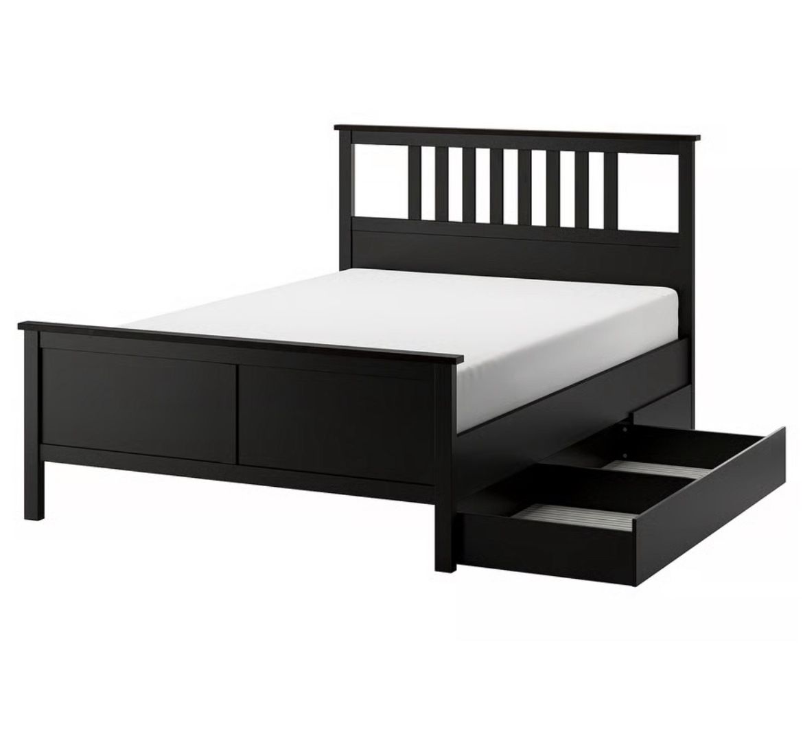 IKEA Hemnes Bed And Nightstand