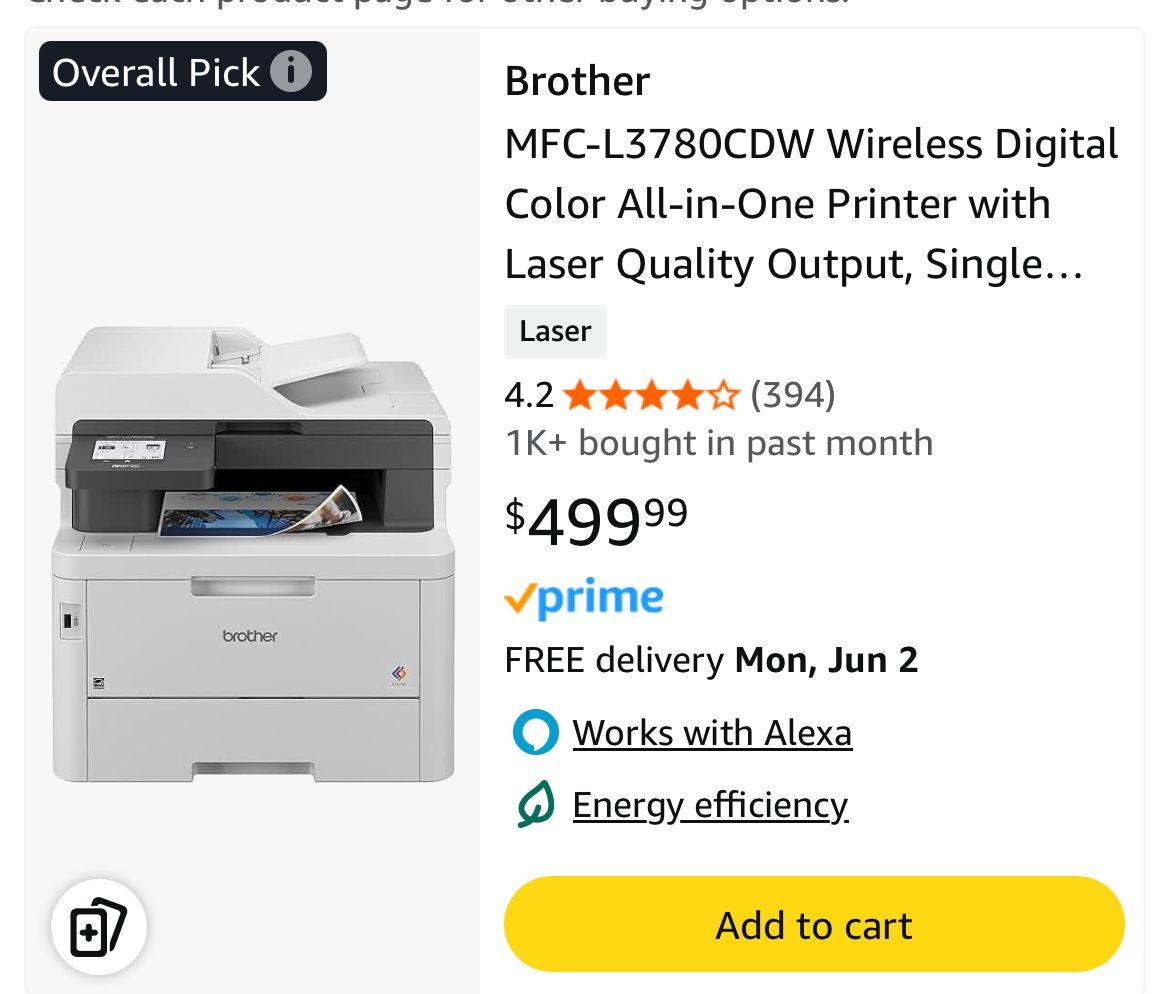 Great Color Printer Error - Print unable 1E