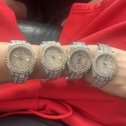 4 Iced Out Watches (CRAZY DEAL)
