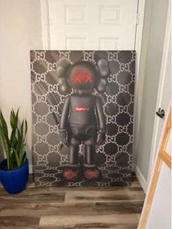 KAWS-Inspired Pop Art Canvas – Large Statement Piece