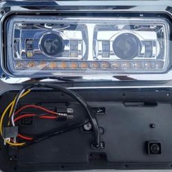 81-19 Freightliner/Kenworth/Peterbilt/Western Star LED Sequential Headlights faros calaveras micas