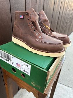 Danner BULL RUN MOC TOE BROWN SIZE 11EE
