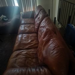 Leather Couch Super Comfy 