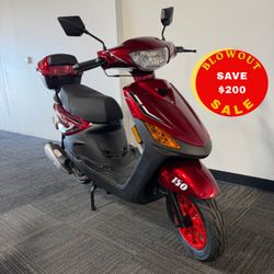 GAS SCOOTER BLOWOUT SALE! Brand New Affordable 150cc Gas Scooter – Beat Traffic & Save Big on Gas! Save $200 Now!