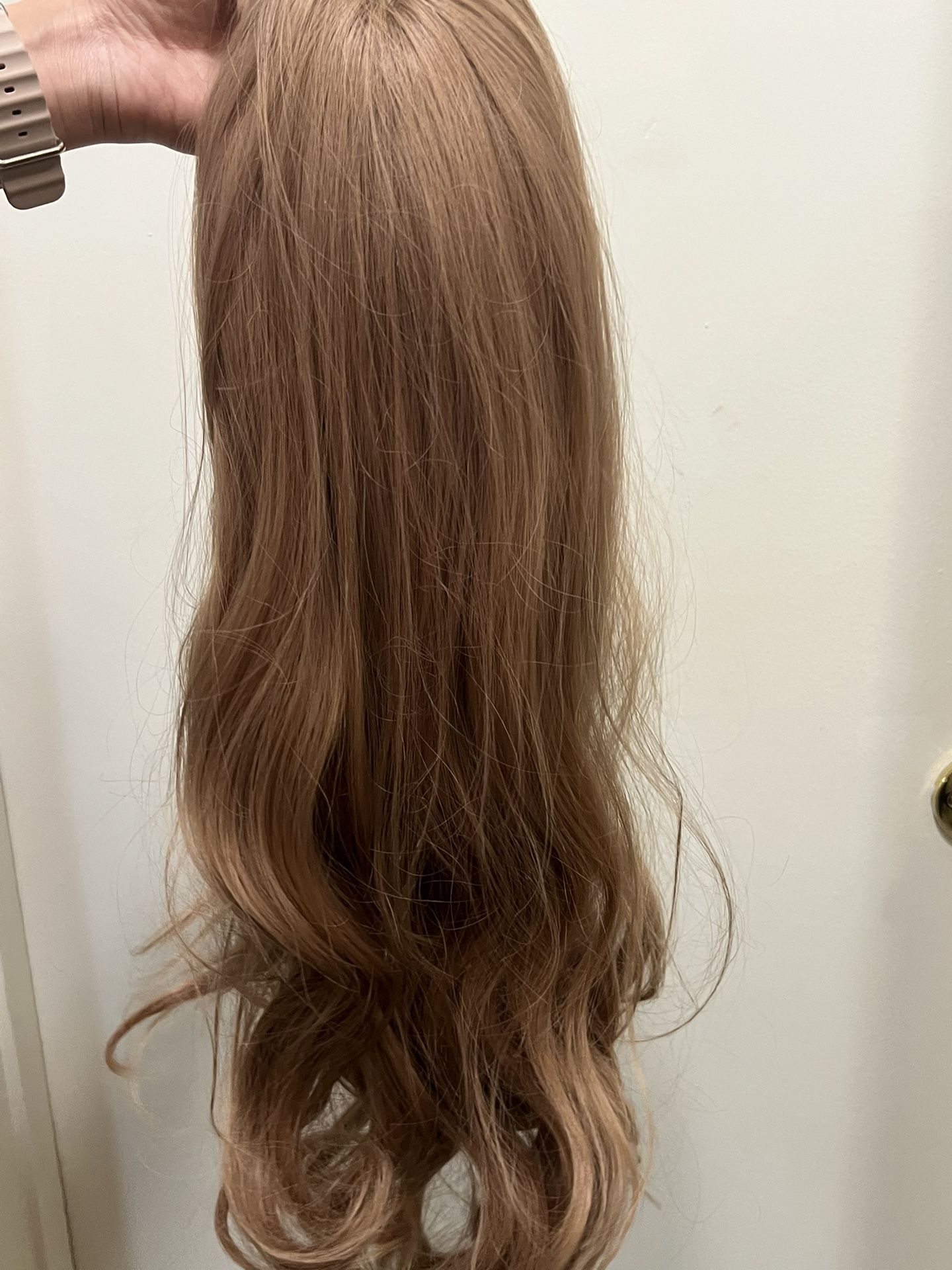Brand new Halloween chestnut color long wavy simulated wig. With label