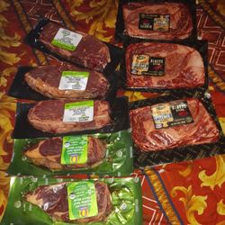 8 Fresh Ribye Steaks 