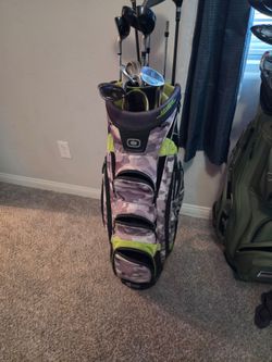 Ogio golf bag and clubs