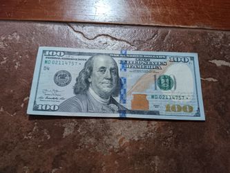 $100* note in good condition "obo"