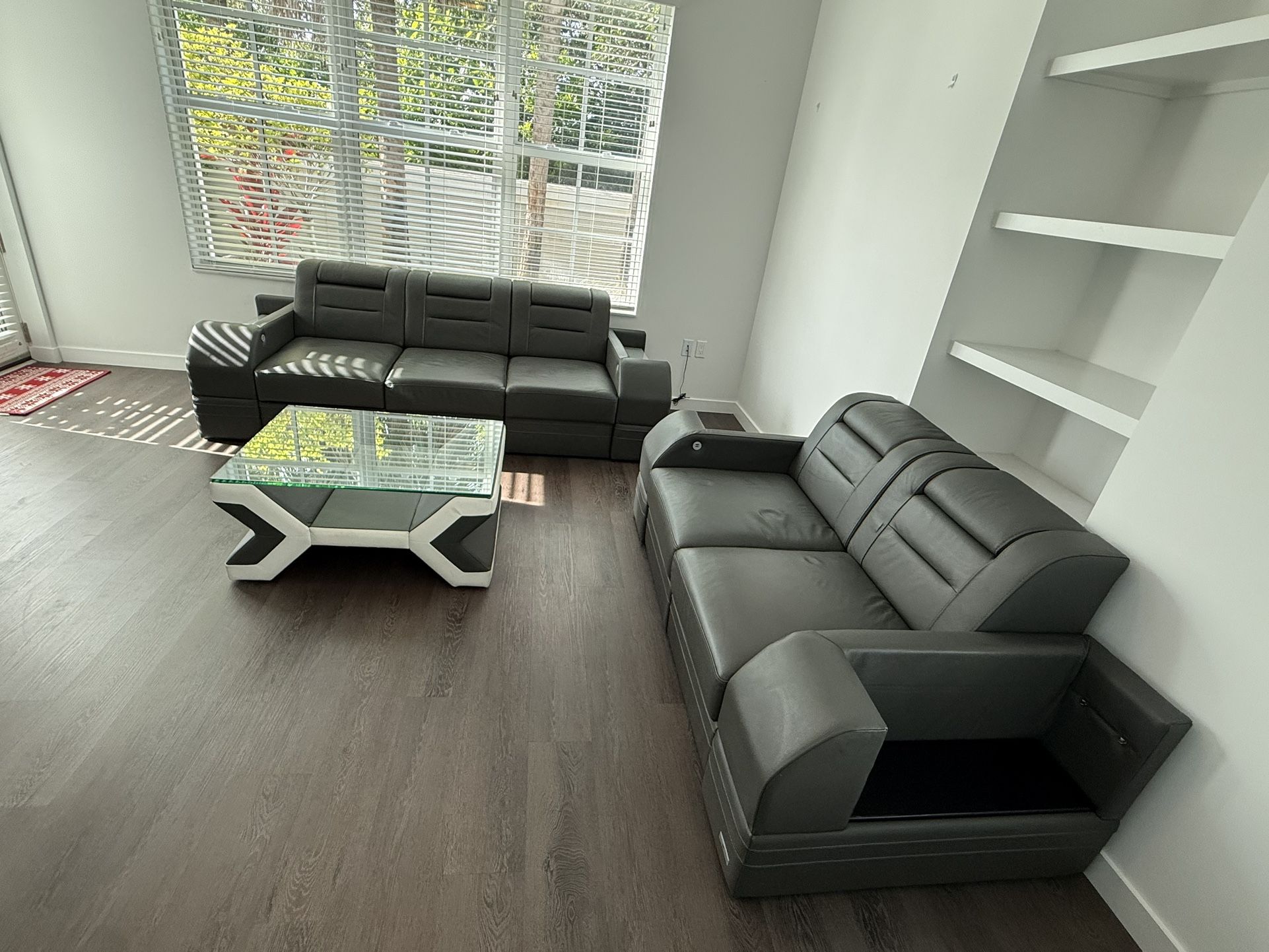 3 Piece Living Room Set Couch Sofa Loveseat Coffee Table