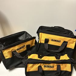 $25 for ALL 3 NEW Dewalt Contractor Tool Bags  ( 3 sizes )
