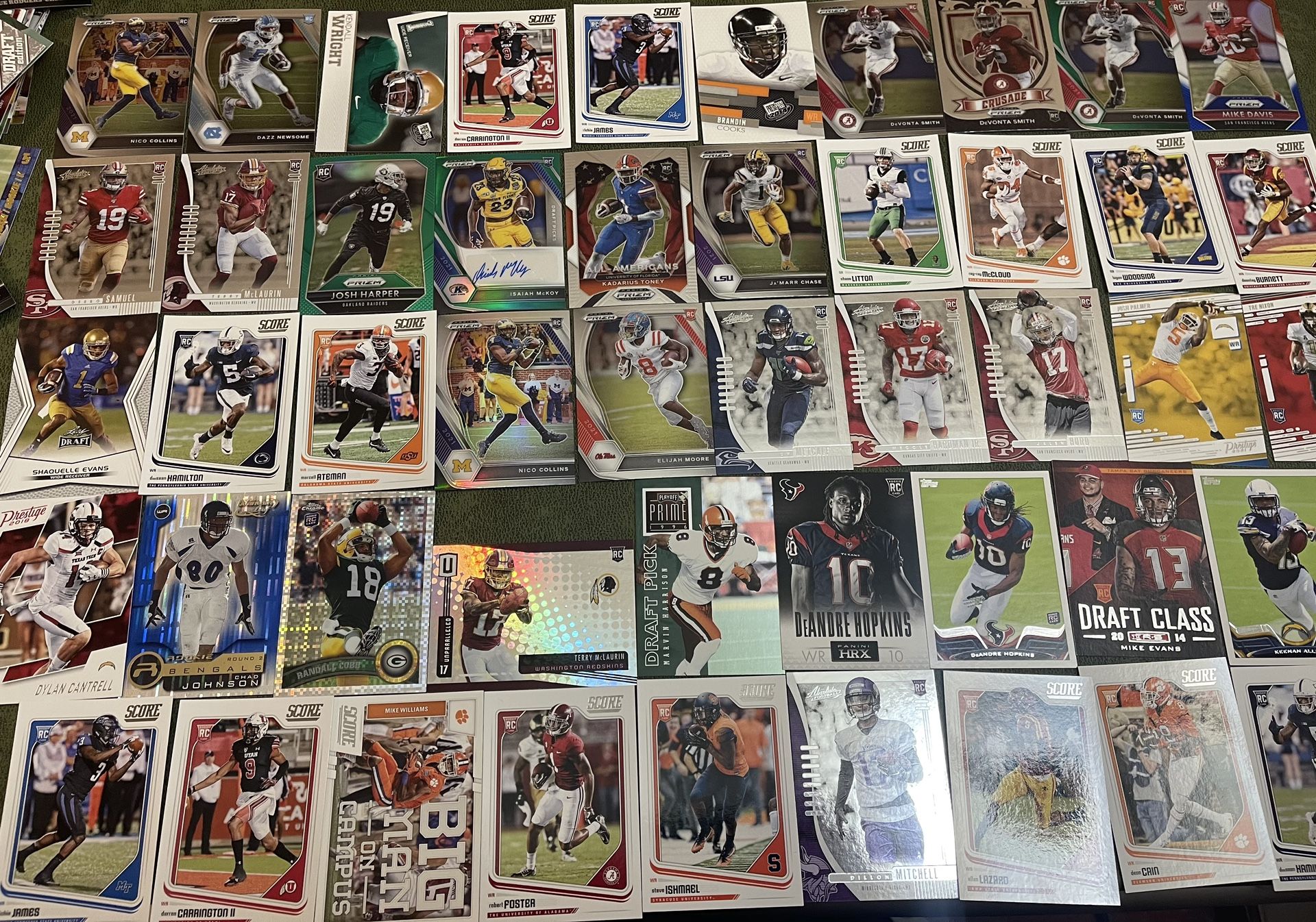 Lot Of 50 NFL Wide Receiver Rookie Football Cards #3