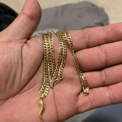 24” Gold Chain Cuban Link
