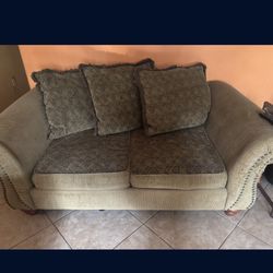 3 Piece Sofa Set & Side Tables Only $60 