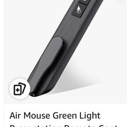 Air Mouse Green Light Presentation Remote Control USB Rechargeable Presentation Clicker