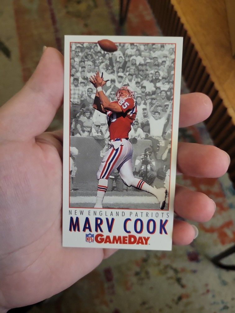Marv Cook GameDay Card Football Card #128 TE