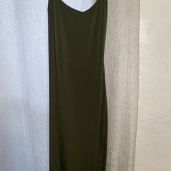 Olive Green Midi Dress