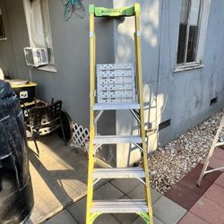 4 foot ladder with a landing