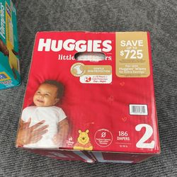 Huggies Size 2 Count 186 $49.99