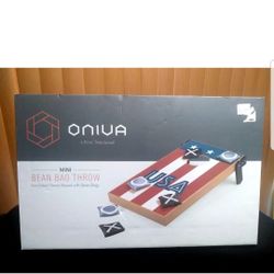 ONIVA  A Picnic Time Brand Mini Bean Bag Throw Game Set-2 Sided Game Board