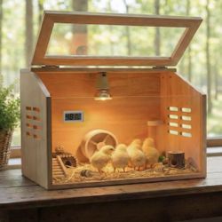 Brooder Box for Chicks Thick Wooden Chicken Brooder Box 