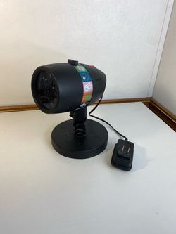 Star Shower Slide Show LED Light Projector Includes 12 Holiday Slides Full Color