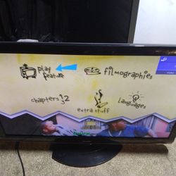 60 Inch Sharp TV W Remote, Can Deliver For Xtra $5