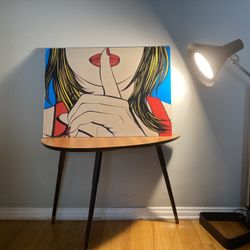 Vintage DEBORAH AZZOPARDI 1999 IKEA Sssshhh RED LIPS SOLMYRA Modern Wall Pop Art