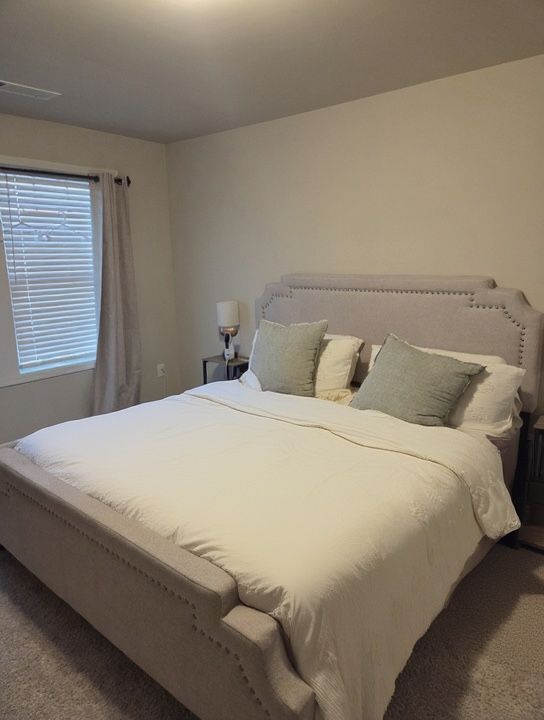 King Bed Frame - Beige